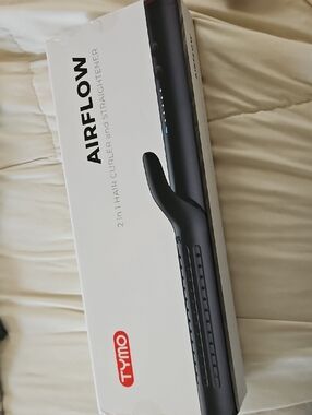 Tymo Airflow 2-in-1 Hair Curler and Straightener - Black